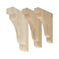 thumbnail image 6 of American Pro Decor 5APD10567 Large Plain Bracket Wood Corbel, 6 of 6