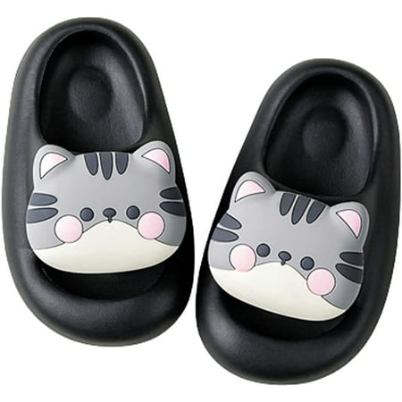 

CoCopeaunts Summer Open Toe Beach Slides for Boys Girls Soft Cute Cat Slides House Shoes Indoor & Outdoor