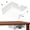 Matte White-2 Pack Large, variant on 2 Pack Under Desk Hanging Shelf Drawer Organizer Attachable Plastic Storage Tray Easy Adhesive Mount Holder For Standing Tables Office Counters Cabinets Workstations - Black