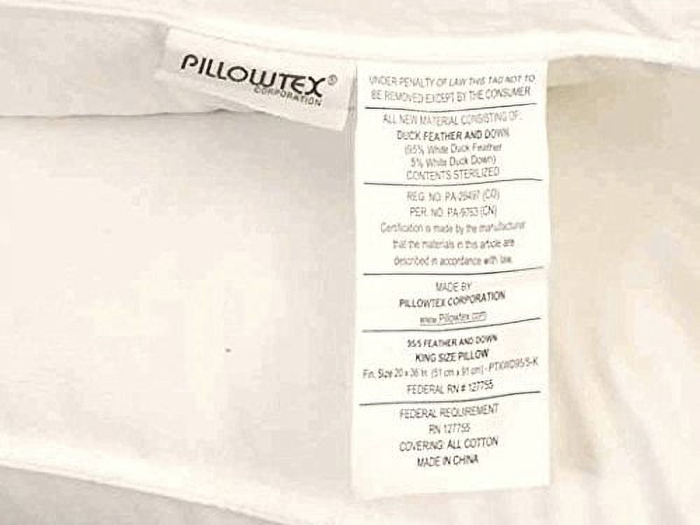Pillowtex 95/5 Duck Feather and Down Pillow