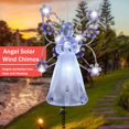 thumbnail image 2 of Solar Wind Chimes for Outside, Angel LED Wind Chimes Outdoor Garden Decoration, Memorial Wind Chimes Outdoor Waterproof, Hanging Wind Chimes Lights for Garden Patio Yard Decor, Gifts for Women, 2 of 7