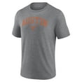 thumbnail image 2 of Men's Heather Gray Texas Longhorns Arched City Tri-Blend T-Shirt, 2 of 3