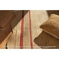 thumbnail image 4 of Natural Red Scallop Rug- Textured Jute Rug, Scalloped Jute Rug, Scallop Area Rug, Bohemian Rug, Boho Decor Rug, Eco Friendly Rug, Custom Rug, 4 of 5