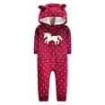 thumbnail image 4 of Warm Baby Rompers 2023 Autumn Winter Cartoon Hooded Fleece Baby Girls Costume Newborn Babies jumpsuits, 4 of 4