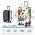 thumbnail image 6 of PAYOHTO Highly Elastic Spandex Suitcase Cover Luggage Cover Large Fits 25 to 28 Inch Bird Butterfly Rose Beige, 6 of 8