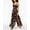 Black Combo, variant on Juniors Adjustable Crisscross Jumpsuit Black S