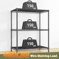 thumbnail image 6 of 3-Tier Small Wire Shelving Unit,Adjustable Metal Storage Rack for Kitchen,Pantry & Laundry Room,Stable Black Organizer Shelf,24"W x 14"D x 30"H, 6 of 8