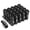 Black, variant on J2 Engineering LN-T7-028-15-SL J2 Engineering 7075 -T6 Forged Aluminum M12X1.5 20Pcs 60mm Height Open -End Lug Nut Set w/Adapter Key (Silver)