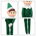 thumbnail image 2 of Adorno Halloween Felpa Muñeco Elfo Pierna Larga para Fiesta Navidad () Verde, 2 of 4
