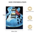 thumbnail image 2 of ONETECH   Eletric Guitar Canvas Wall Art Abstract Blue Guitar Picture Prints Modern Music Theme Artwork Framed Ready to Hang, 2 of 5