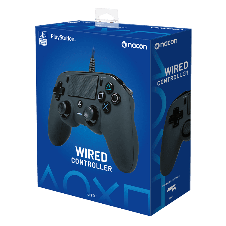 Nacon Wired Controller for PlayStation 4 and PC, Black