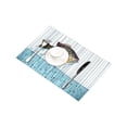 thumbnail image 4 of MKHERT Funny Jumping Fish Breaking Free Out of Water Placemats Table Mats for Dining Room Kitchen Table Decoration 12x18 inch,Set of 6, 4 of 4