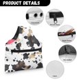thumbnail image 6 of KUIFORTI Cow Print Knitting Yarn Bag Tote Crochet Accessories Crochet Bag Organizer for Women Girls Yarn Bags for Crocheting on The Go, Large Size, 6 of 7