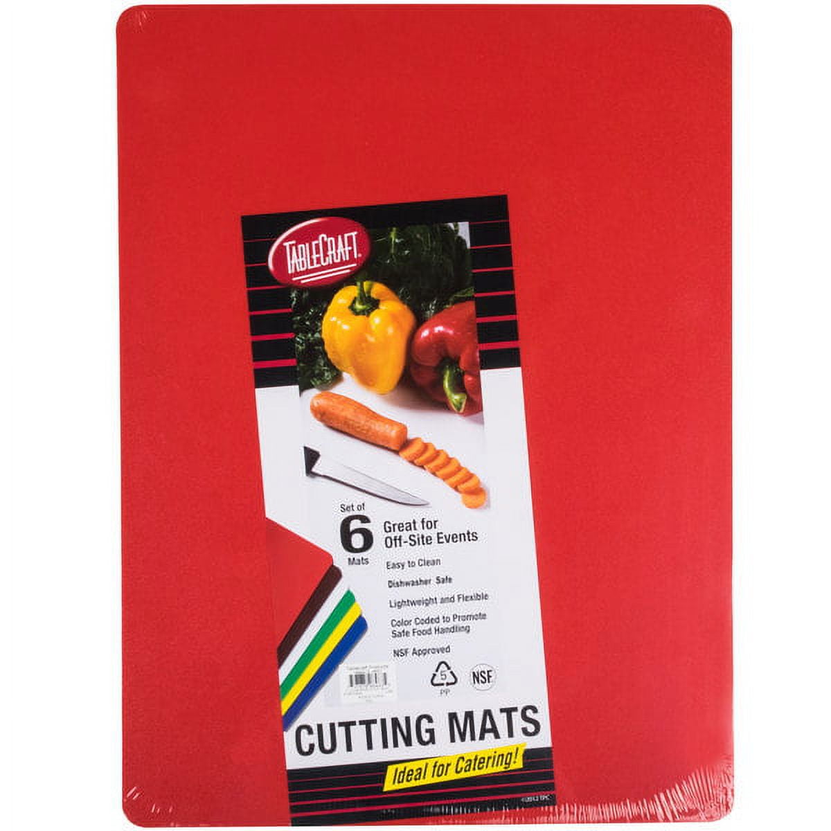 1 pc, Tablecraft Six-Piece Cutting Mat Set, 15x20, PK6