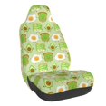 thumbnail image 1 of Wukai Avocado And Toast Full Set Car Seat Covers with Soft Padding Universal Auto Front Seats Protector and Cushion Mat, 1 of 5