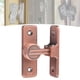 thumbnail image 2 of Pestillo para puerta de granero, cerradura de seguridad para el hogar, herrajes de aleación de zinc, pestillo para puerta corrediza Oro rosa de 90 grados., 2 of 8