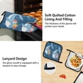 thumbnail image 4 of Cute Whales with Garlands Apron Set with Oven Mitts Pot Holders Set of 5 Kitchen Stuff Accessories, 4 of 6