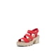 thumbnail image 1 of Sandalias Sorel Joanie con correa en el tobillo para mujer, color rojo brillante, talla 9, 1 of 7