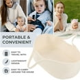thumbnail image 5 of Baby Sleeping Carry Basket With Handle Foldable Cartoon Baby Carrying Basket Bed Handheld Multi Purpose Baby Bed For Outing Travel Living Room Bedroom Nursery Baby Shower[White], 5 of 8