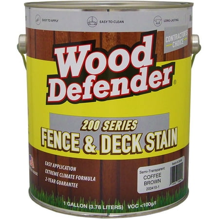 Wood Defender 200 Series Coffee Brown Semi-Transparent Stain & Sealer