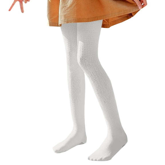 YunPes Girls Leggings Vintage Cable Knit Tights Cute Footed Pants Warm Comfy Stretchy Stockings Pantyhose School Dance Ballet Pants