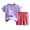 YPurple2926, variant on MEZZALL Summer Children's Cartoon Short Sleeved Shorts Outfits Sets O-Neck 6-7 Years Classic Kids Wear