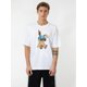thumbnail image 1 of Camiseta informal de verano para hombre con estampado de conejo de dibujos animados. Ligera, cuello redondo, manga corta, lavable a máquina. Top morado de moda para uso diario, deportes y ocio., 1 of 7