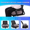 thumbnail image 5 of Extra Thick Seat Cushion, Large Chair Cushion Booster for Office Chair to Rise Height, Velvet Cover with Handle and Anti-Slip Bottom, PP Cotton Filling - Relieves Back Pain - 18"X16"X6" Grey, 5 of 7