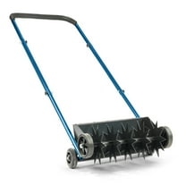 Ktaxon 19" Heavy Duty Star Spike Aerator with Weight Tray & U-Handle for Lawn & Garden, Black & Blue