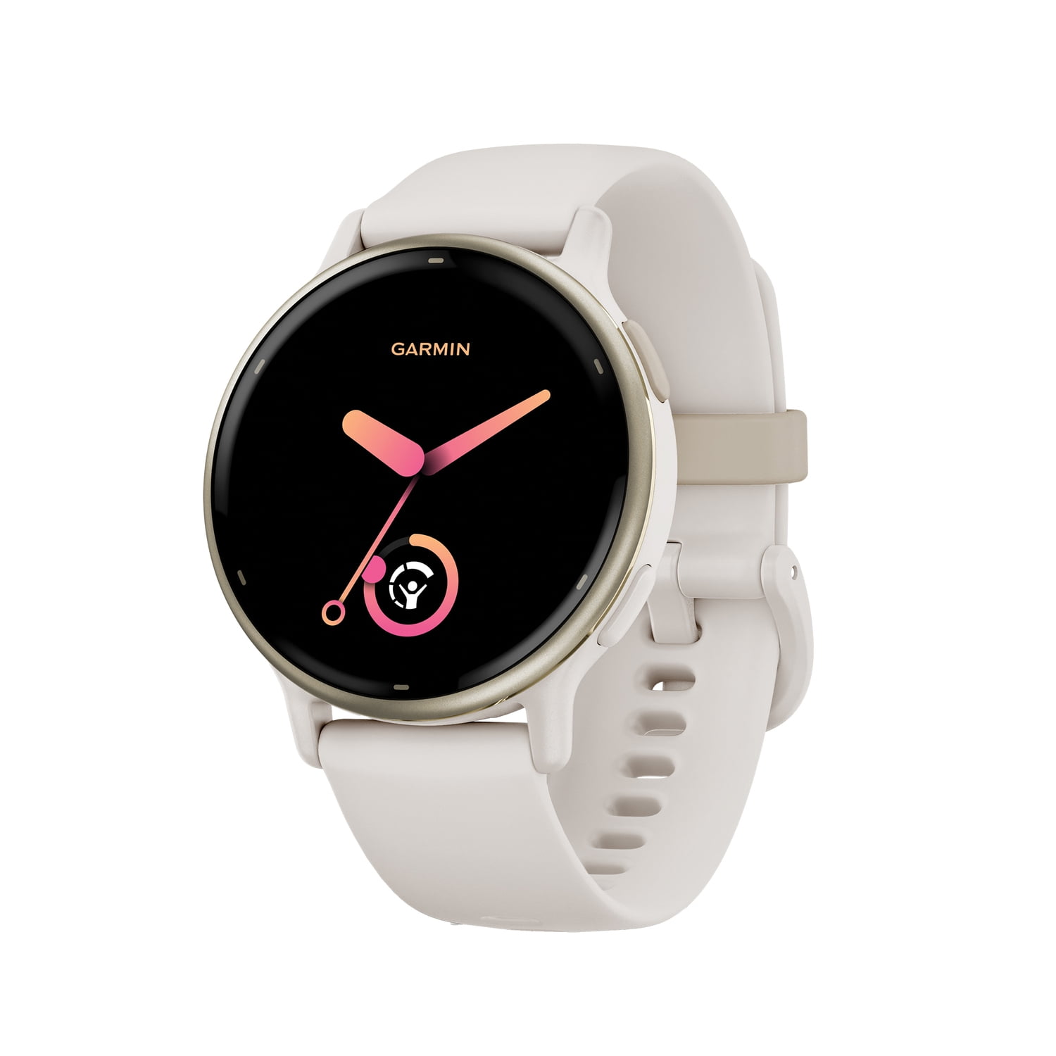 Open Box Garmin vívoactive 5 Fitness-Tracking Smartwatch with Aluminum Bezel and Silicone Band, Ivory