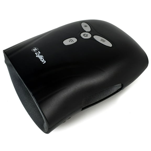 Zyllion Cordless Rechargeable Hand Massager with Air Compression, Heat, Vibration and Acupressure Massage for Hands, Palms and Fingers - Black (ZMA-29-BK)