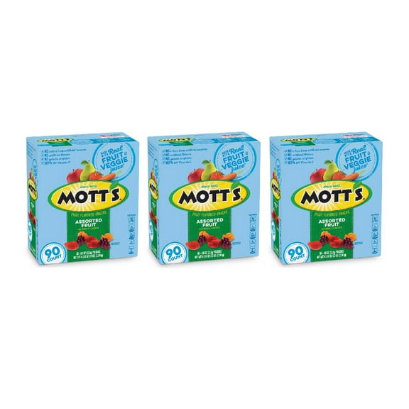 Mott's Fruit Flavored Snacks Assorted Fruit (90 ct.) 3PK
