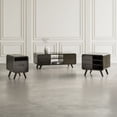 thumbnail image 2 of Jofran Marlowe Mid-Century Modern 48" Curved Coffee Table with Storage Drawers, 2 of 10