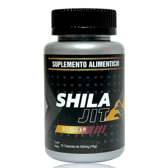 Shilajit 30 cápsulas de 500 mg Biogear.