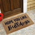 thumbnail image 2 of Dsscvnef Welcome Sign Doormat for Dog Lovers Bull Dogs Pet Owner Non Entry Rug Home Mat, 2 of 4