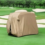 Durable Two Person Golf Cart Cover Tan GCC-F98