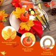 thumbnail image 2 of 12 piezas de anillos de servilleta de calabaza de Acción de Gracias para suministros de decoración de hojas de otoño de otoño (estilo clásico) brillar Electrónica, 2 of 6