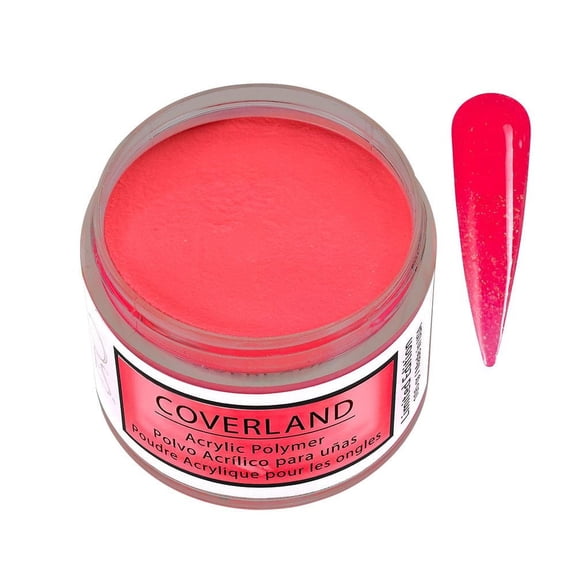 Tones Coverland Acrylic Nail Powder "Neon Coral" - Limited Edition Acrylic Powder for Nail Design, Sculpting, and Masking Nail Bed Imperfections - Professional Acrylic Nail Supplies (1.5 Oz)