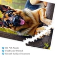 thumbnail image 3 of 500 Piece German Shepherd Jigsaw Puzzle For Adults Relaxing & Challenging Brain Teaser HighQuality Wooden Puzzle Pieces Beautiful Dog Artwork Great Gift Idea For Puzzle Lovers & Animal Enthusiasts, 3 of 7