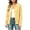 Yellow, variant on Taqqpue Women's Solid Color Knitted Cardigan Long Sleeve Button Collared Hoodless Casual Outwear Under 10
