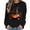 Black Sweatshirts, variant on Jsaierl Halloween Sweatshirts for Women Plus Size Pumpkin Graphic Pullovers Fall Loose Fit Round Neck Long Sleeve Sweater Tops Halloween Clothes, Sizes S-2XL