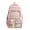 Pink, variant on Backpack for kids with Cute Bow Tie Printed School Bag Clear Front Pocket & Lace Trim Detail Bookbag Kawaii Casual Travel Daypack Bag for Student