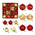 thumbnail image 6 of Lohuatrd 44 Pcs Christmas Balls Multicolor Snowflake Print Shiny Reusable Lightweight Festive Christmas Tree Ornaments Set Home Party New Year Gift Christmas Tree Hanging Pendant, 6 of 8