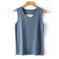 thumbnail image 2 of DHFJKG Thermal Tank Tops Women Underwear Sleeveless Undershirt Camisole Warm Base Layer V Neck Insulated Trendy Tops, 2 of 3