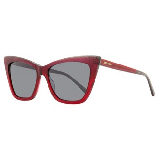 Jimmy Choo Rectangular Sady Sunglasses 807FQ Black/Gold 56mm  display picture 1