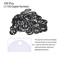 thumbnail image 3 of Uxcell Round 1-100 Number Tag Key Tag Acrylic Engraved Black ID Tag for Decoration, Pack of 100, 3 of 5