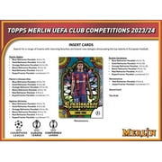 2023-24 Topps UEFA Club Competitions Merlin Chrome Soccer Hobby Box