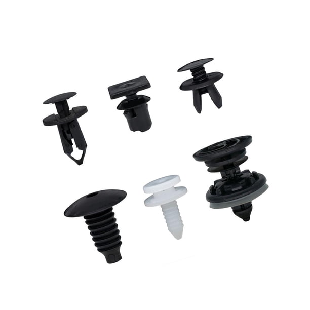 Riwesomey 120 piezas de Clips de revestimiento de ajuste de coche, retenedor de parachoques, reemplazo Universal portátil, remaches de hebilla Automoción decorativa y accesorios