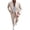 Khaki, variant on Mens Formal Suit Set — Lightweight Formal Blazer Jacket & Dress Pants for Wedding Party Banquet Blue Size 2XL