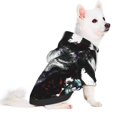 thumbnail image 2 of Honeii Watercolor Skull Print Small Dog Hoodies Pet Hooded Sweatshirts Fall Winter Puppy Cat Sweaters Warm Clothes for Small Dogs Outfits Costume-Large, 2 of 7